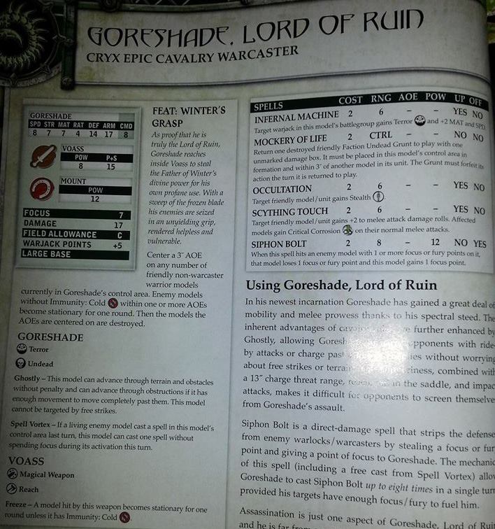 No Quarters Latest Spoiler: Goresahde, Lord of Ruin