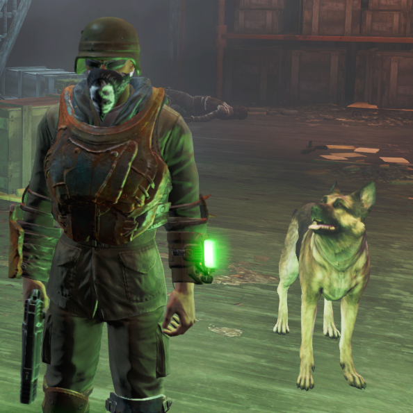 Liam of Sanctuary and Dogmeat